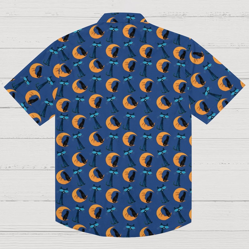 Moon Black Cat Geek Shirt