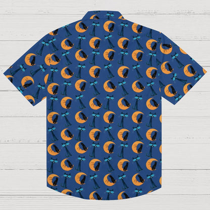 Moon Black Cat Geek Shirt
