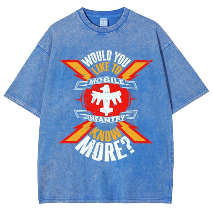Would You Like to know more? Vintage Distressed T-shirt