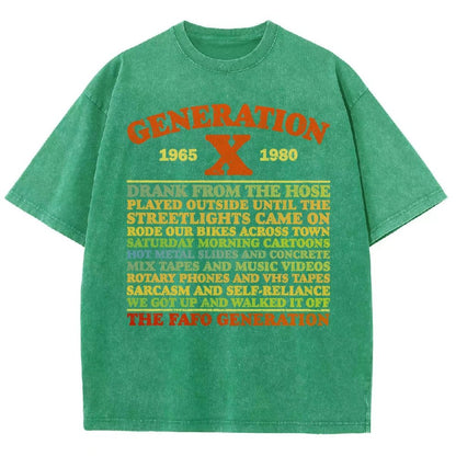 GenX Summer Day Vintage Distressed T-shirt