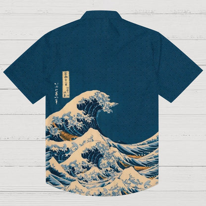 Wave Off Kanagawa  Geek Hawaiian Shirt