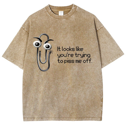 One Snippy Clip Vintage Distressed T-shirt