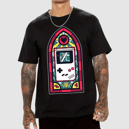 8bit Stained Glass Geek T-Shirt