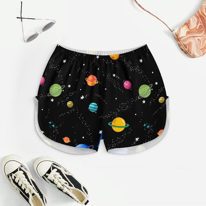 Cosmic Planet Women's Geek Suspender Cami Set