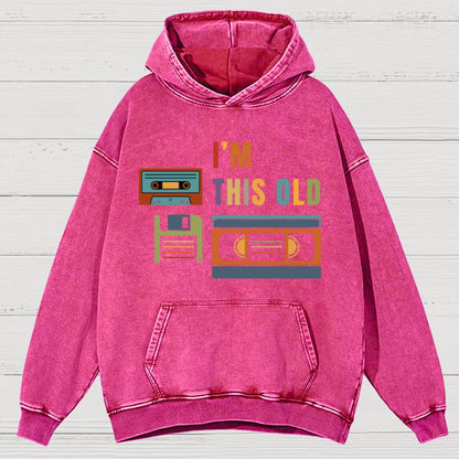 Im This Old Vintage Nerd Vintage Distressed Hoodie