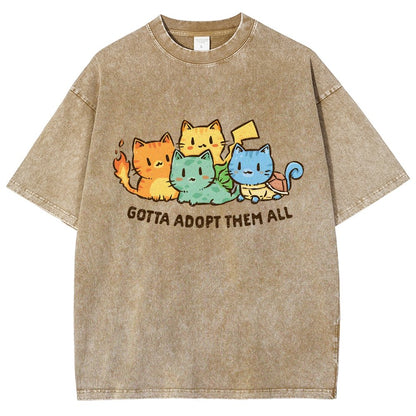 Gotta Collect Them All Vintage Distressed T-shirt