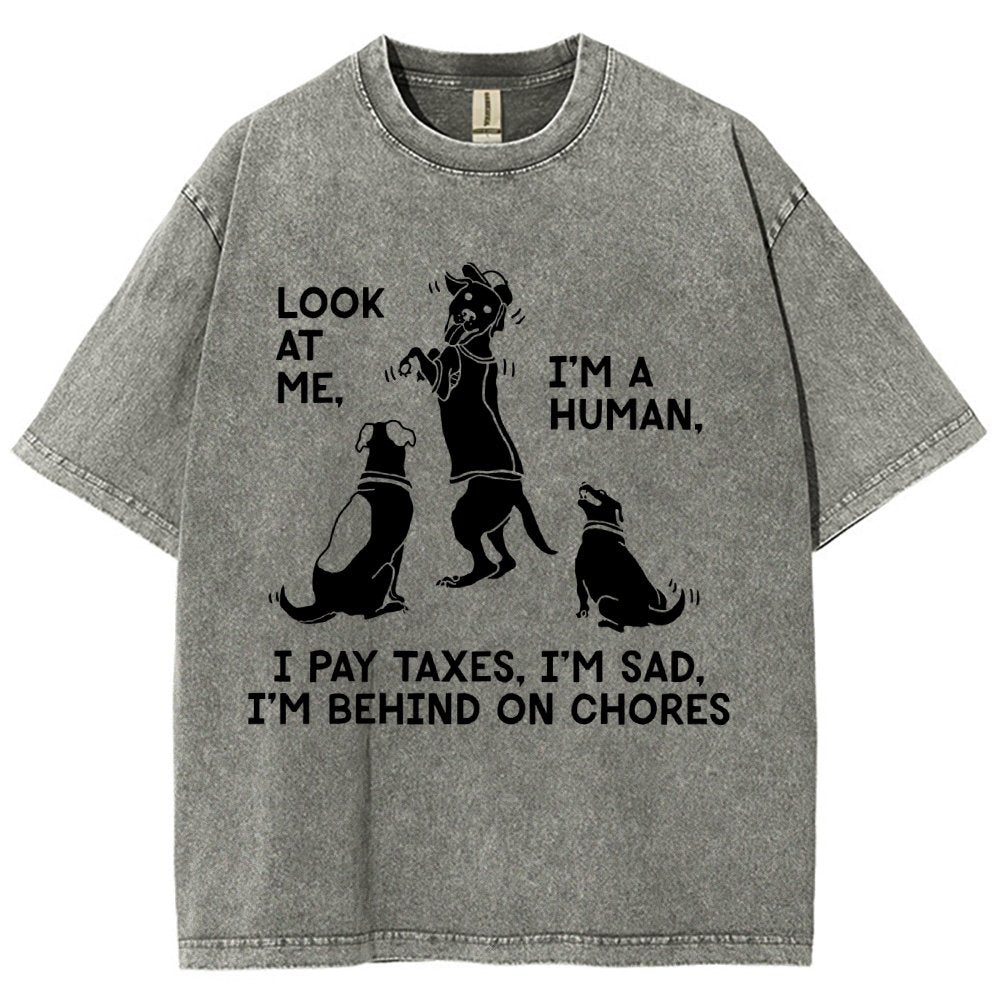 Dog Mocks Humans Vintage Distressed T-shirt