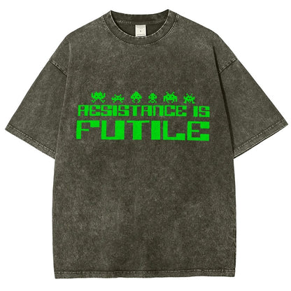 Resistance is Futile Vintage Distressed T-shirt