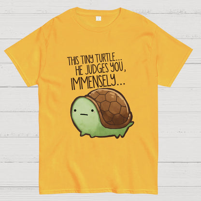 This turtle.. he judges you. Essential Geeky T-Shirt