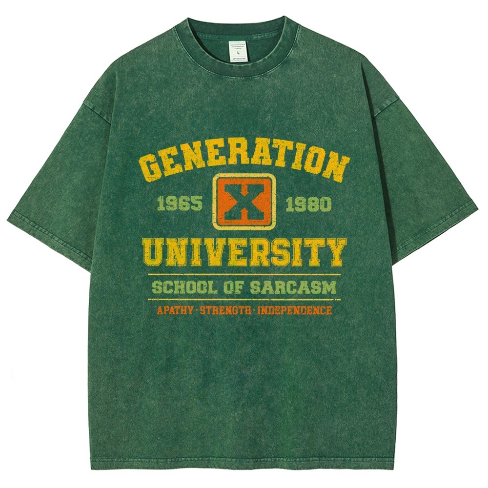 Generation X University Vintage Distressed T-shirt