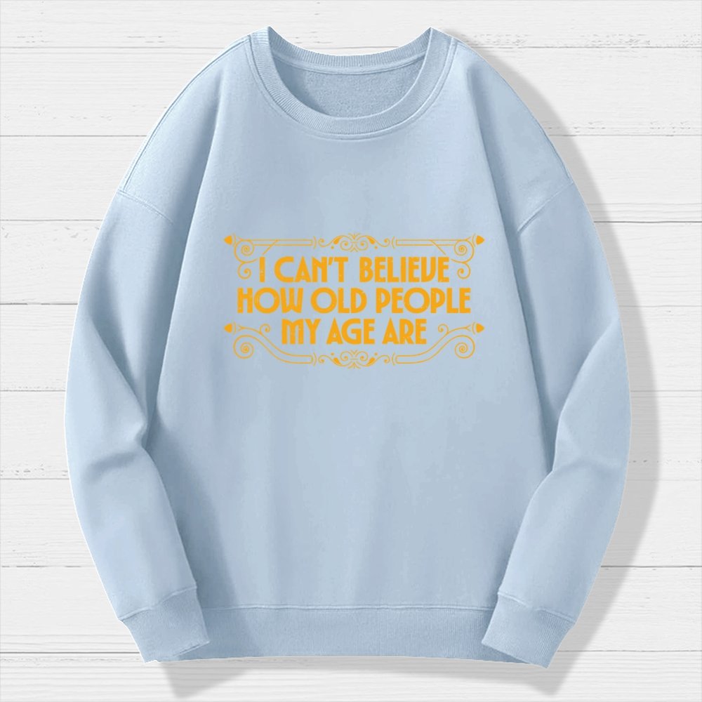 Chronically Young Geek Cotton Sweatshirt