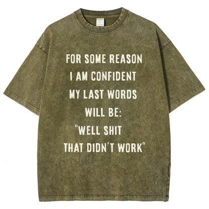 My Last Words Vintage Distressed T-shirt
