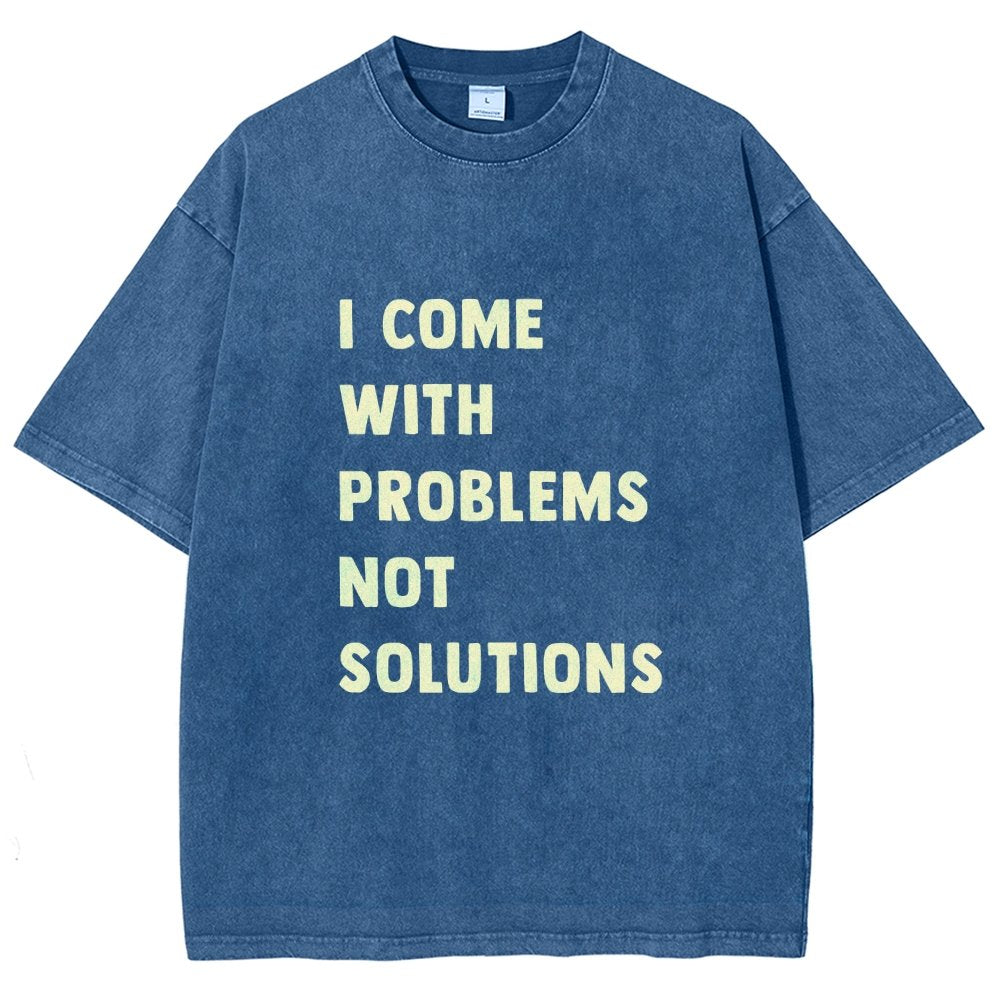 I Come With Problems Vintage Distressed T-shirt