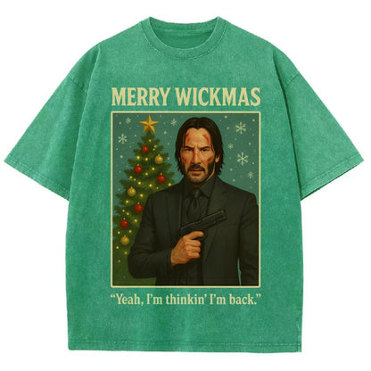 Merry Christmas Yeah, I'm Thinkin' I'm Back!  Vintage Distressed T-shirt