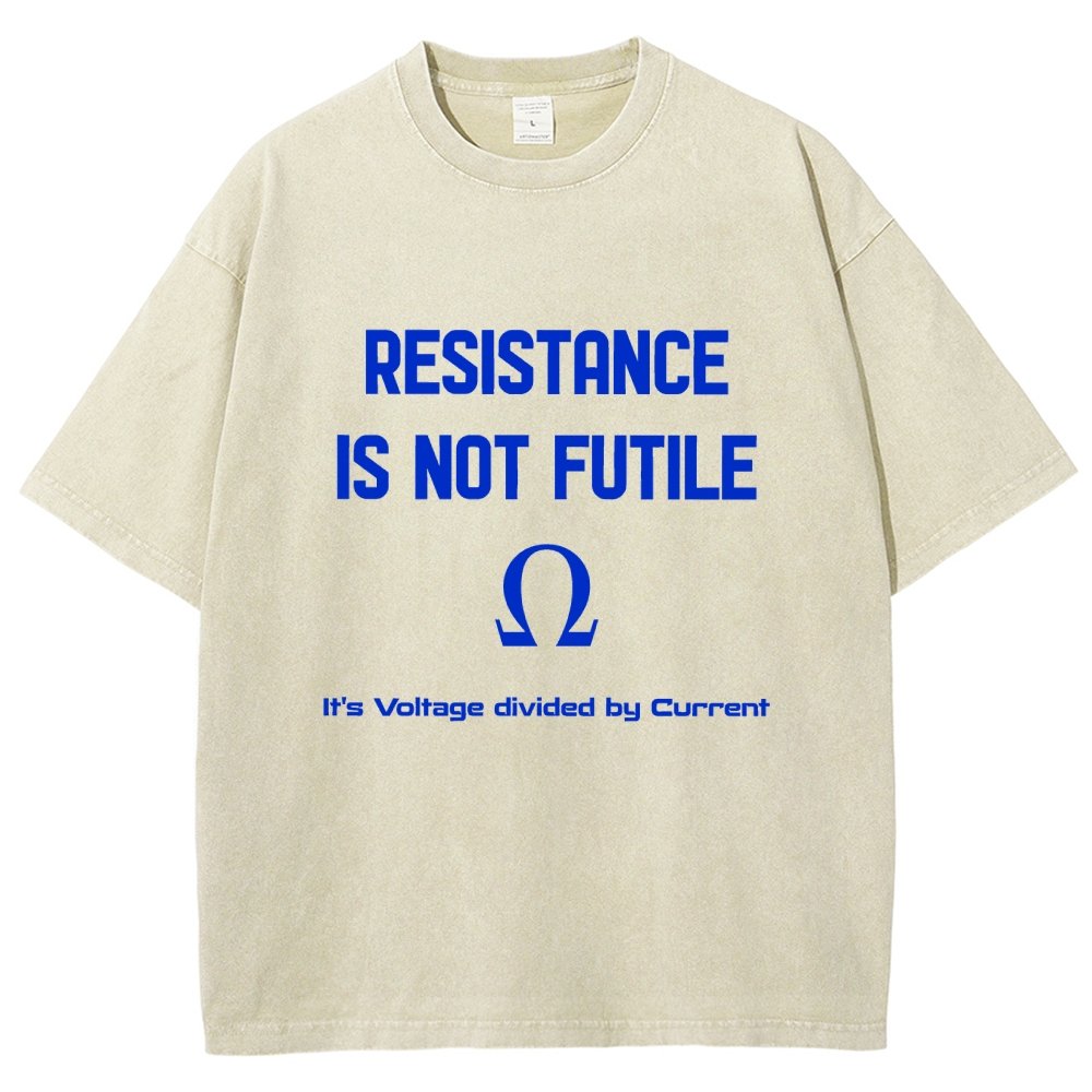 Resistance Is Futile Vintage Distressed T-shirt