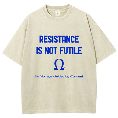Resistance Is Futile Vintage Distressed T-shirt