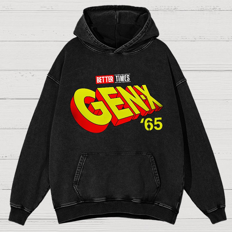 Gen-X ’65 Vintage Distressed Hoodie