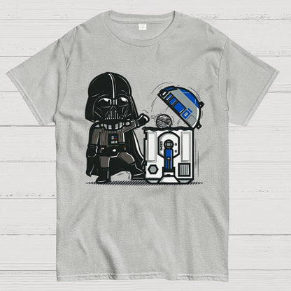 Galaxy Advanced Trash Can Geek T-Shirt