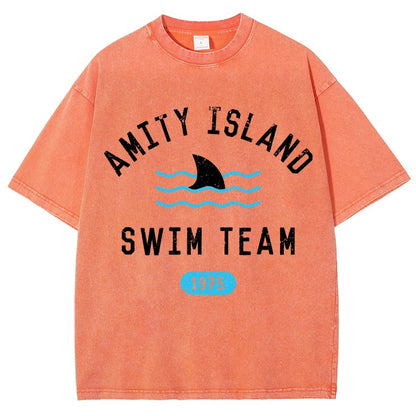 Sunny Bay Swim Team Vintage Distressed T-shirt