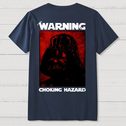 Warning Choking Hazard Back Printing Geek T-Shirt