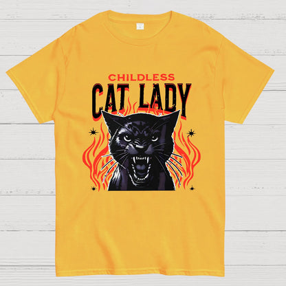 Childless Cat Lady Cat Ladies Nerd T-Shirt
