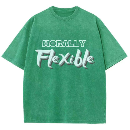Morally Flexible Vintage Distressed T-shirt