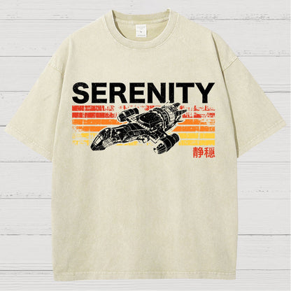Retro Firefly Starship Vintage Distressed T-shirt
