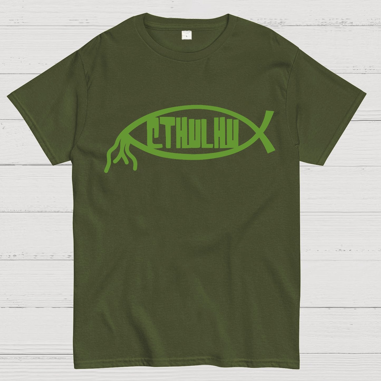 Cthulhu Fish Geek T-Shirt