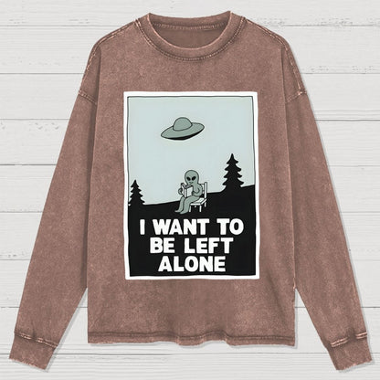 Extraterrestrial Introvert Washed Long Sleeve Tee