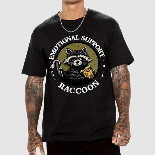 Emotional Support Raccoon Geek T-Shirt
