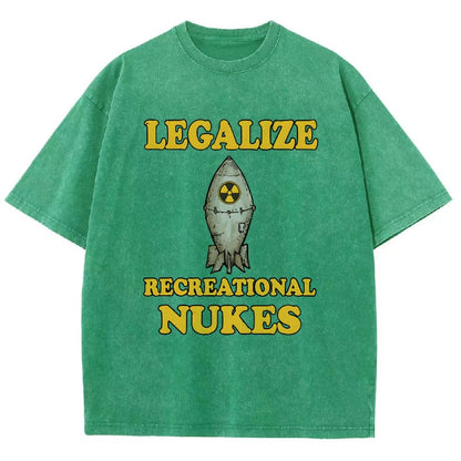 Legalize Recreational Nukes Vintage Distressed T-shirt