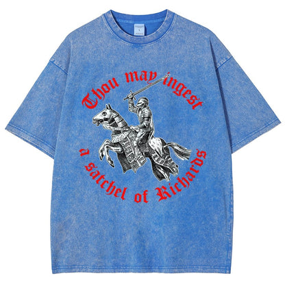 Thou may ingest a satchel of Richards Vintage Distressed T-shirt
