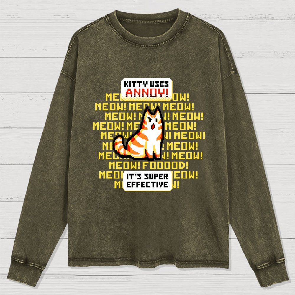 Super Effective Washed Long Sleeve Tee