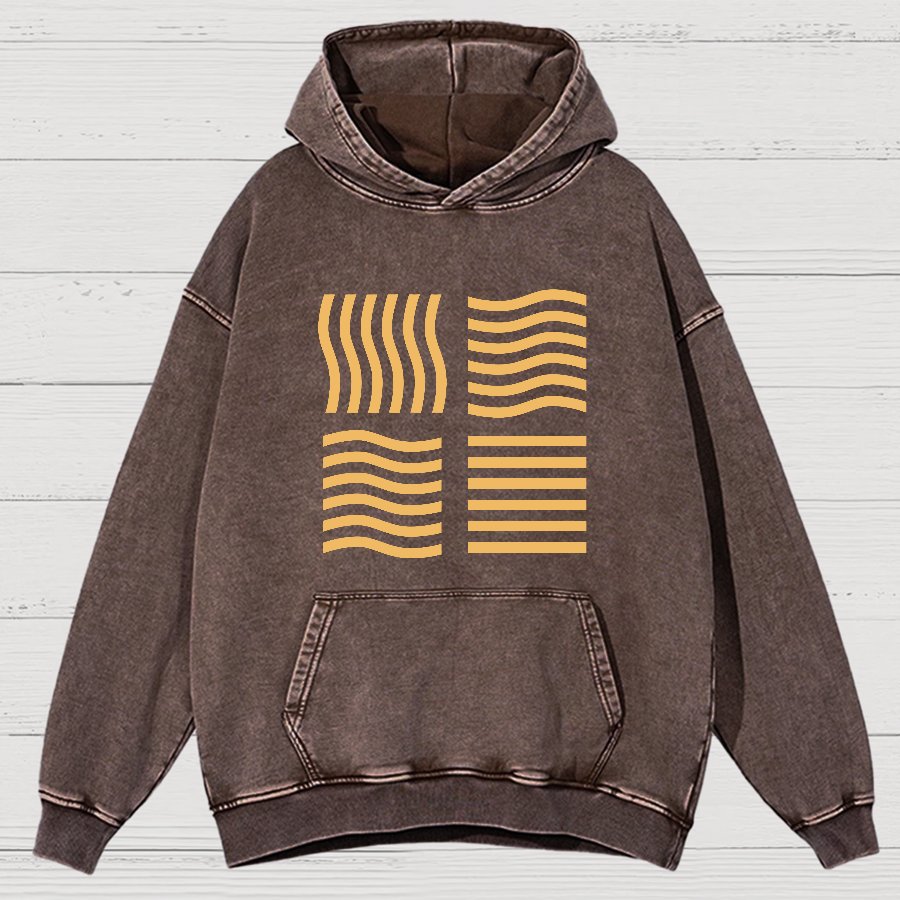 Elemental Stones Geeky Vintage Distressed Hoodie