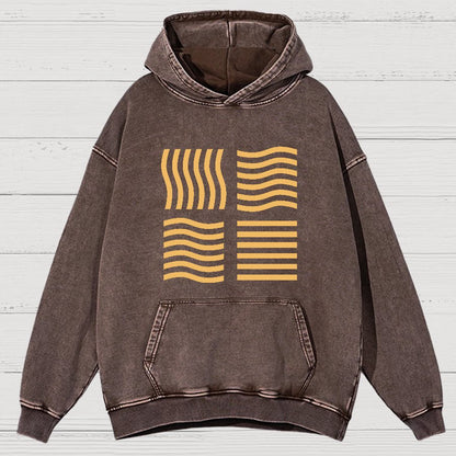 Elemental Stones Geeky Vintage Distressed Hoodie