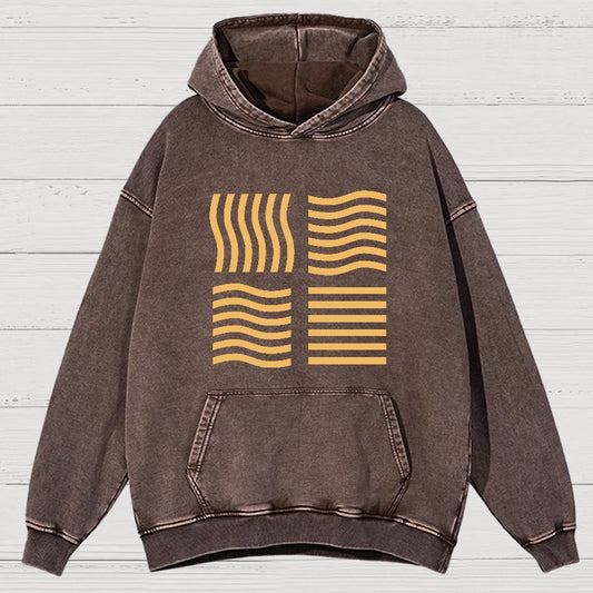Elemental Stones Geeky Vintage Distressed Hoodie