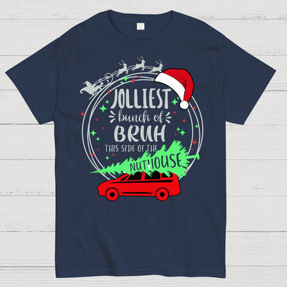 Jolliest Bunch of Bruh Christmas Geek T-Shirt