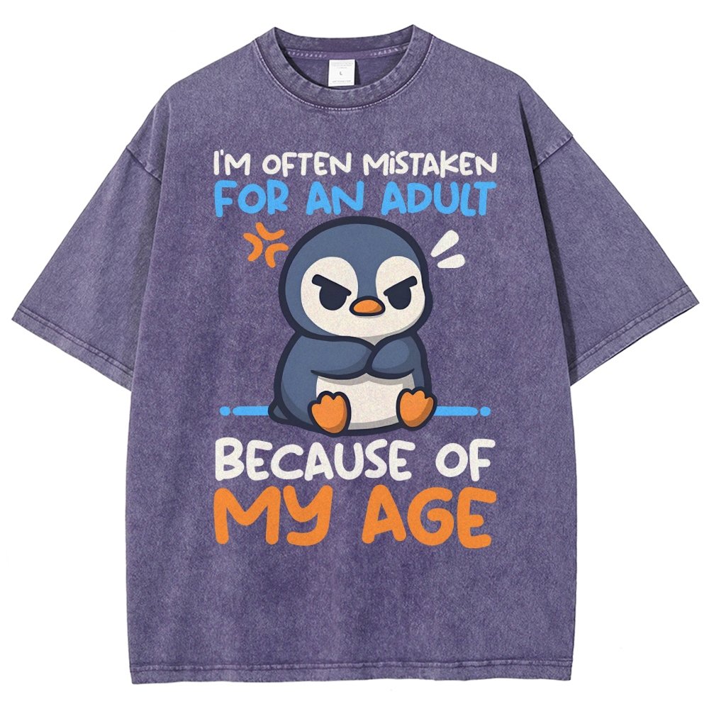 Penguin Often Mistaken For An Adult Vintage Distressed T-shirt