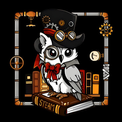 Steampunk Owl Geek T-Shirt