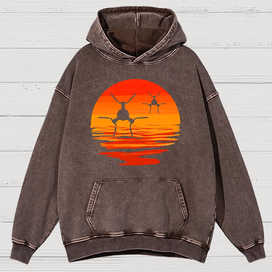 Space Defender Vintage Distressed Hoodie