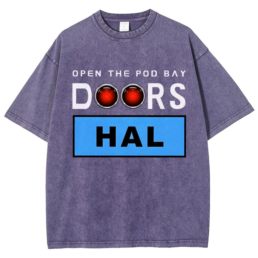 Open The Pod Bay Doors Hal Vintage Distressed T-shirt