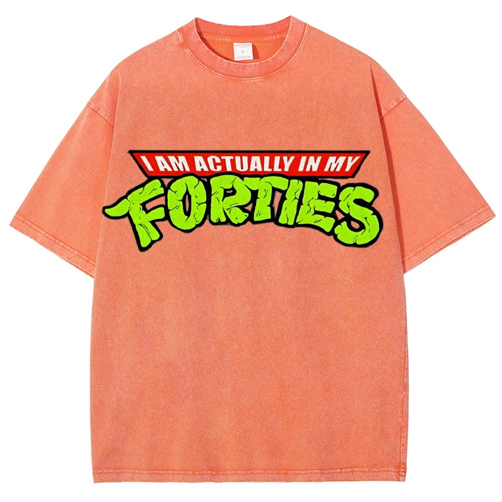 I Am Actually In My Forties Vintage Distressed T-shirt