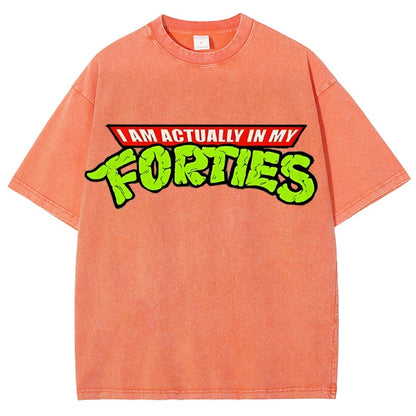 I Am Actually In My Forties Vintage Distressed T-shirt