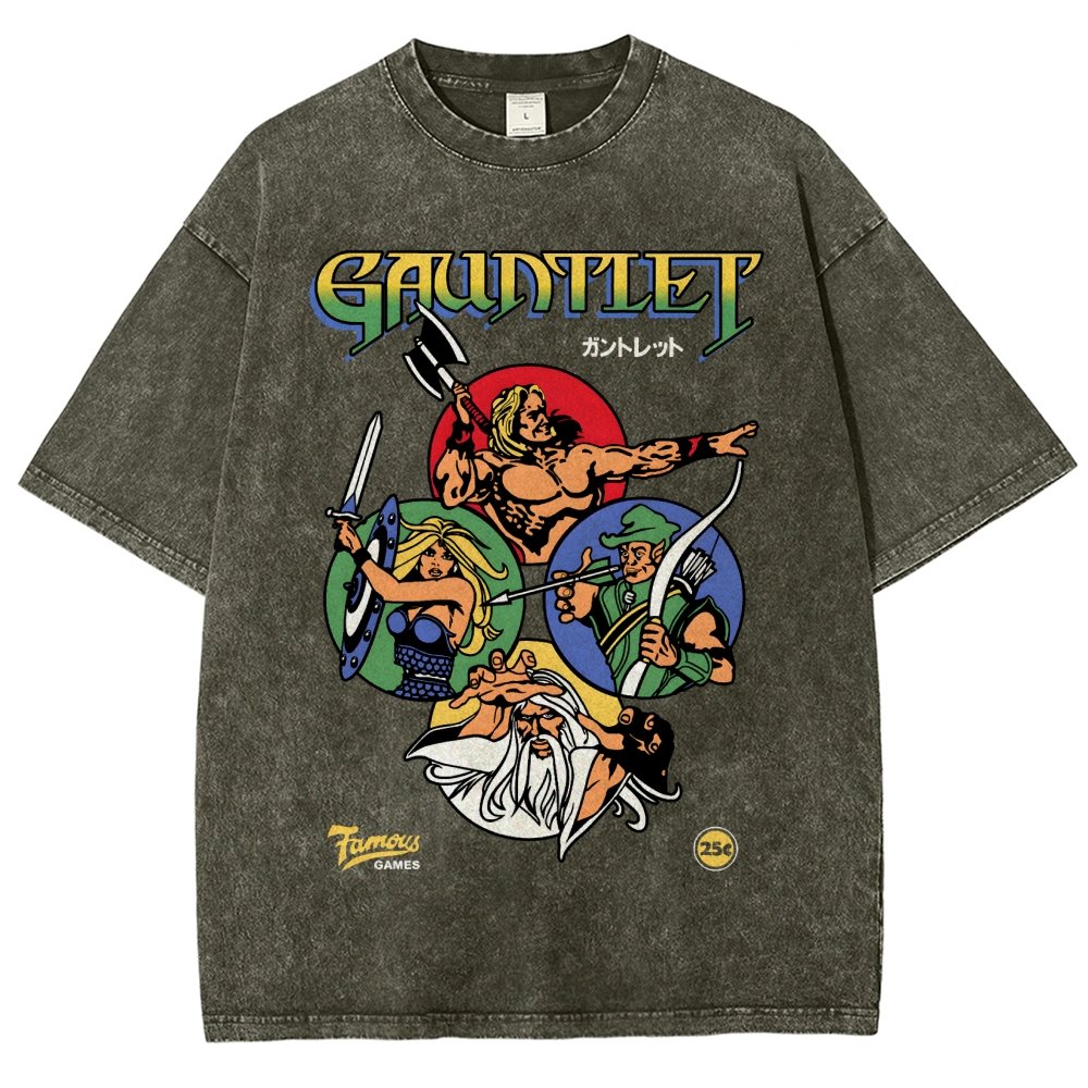 Gauntlet Retro Vintage Arcade Gaming Vintage Distressed T-shirt