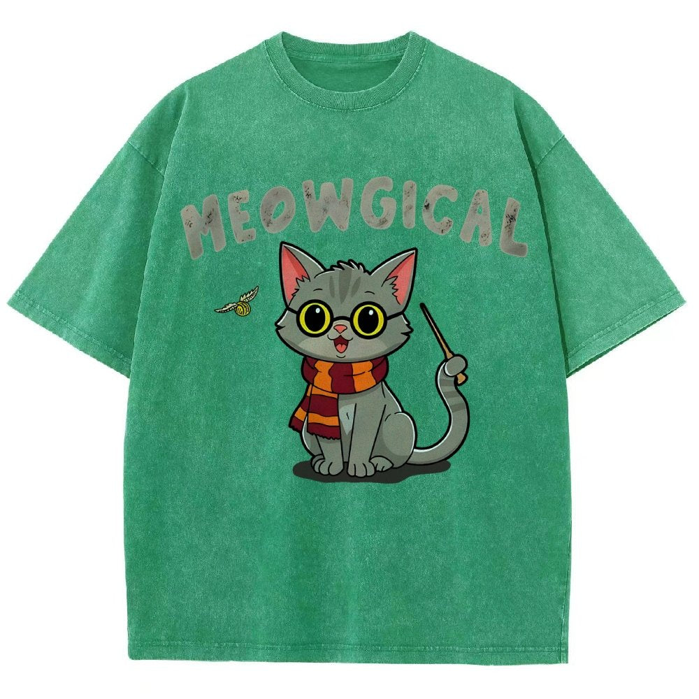 Meowgical Vintage Distressed T-shirt