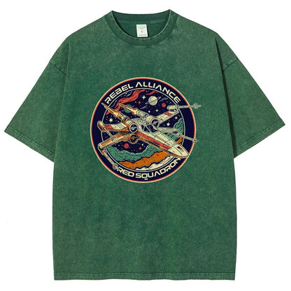 Squadron Patch Vintage Distressed T-shirt