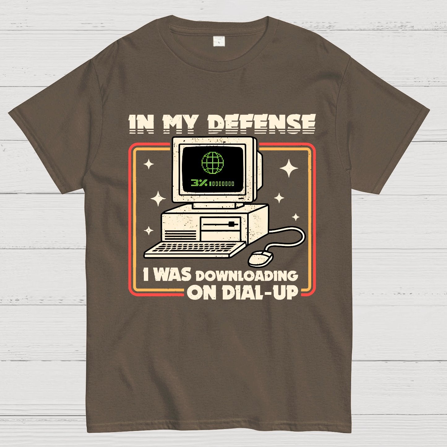 Defense Protocol Dial-Up Geek T-Shirt