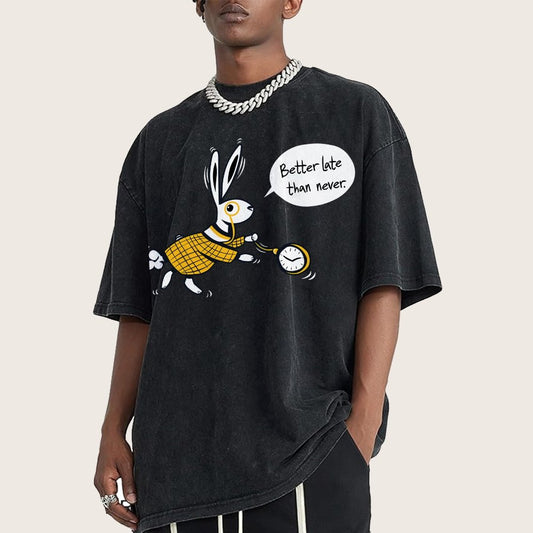 Better Late Than Never Vintage Distressed T-shirt