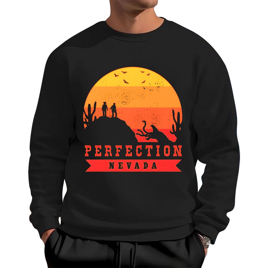 Perfection Nevada Geek Cotton Sweatshirt