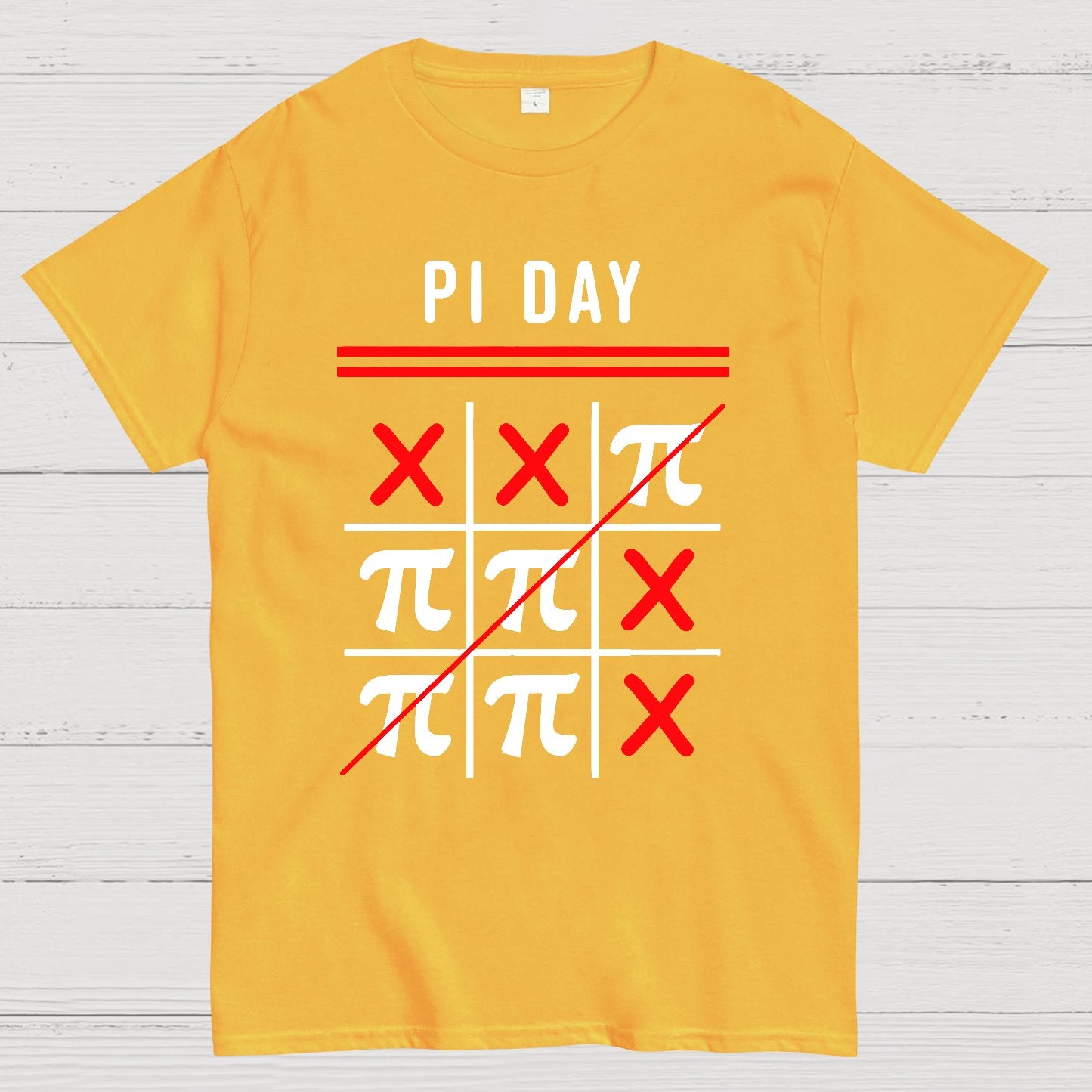 3.14 Tic-Tac-Toe Noughts And Crosses Happy Pi Day Geek T-Shirt